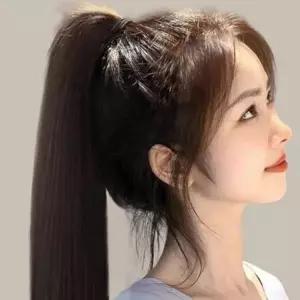 집게형 포니테일가발 스트레이트 롱헤어가발