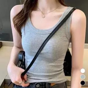[하프클럽/]슬림핏 면 민소매 트렌디 파자마