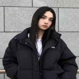 리 우먼 래글런 숏 다운 블랙 5553501