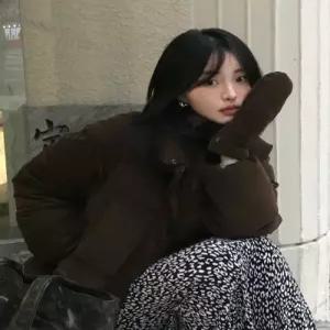 리 우먼 래글런 숏 다운 브라운 5553500