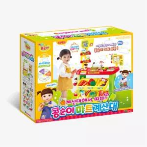 영실업 엉뚱발랄 콩순이 다양한 물건이 가득한 대형 마트 계산대 놀이 장난감 완구