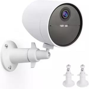 SimpliSafe 실외 카메라와 호환되는 UYODM 2팩 벽걸이 홀더 나사산 1/4이 있는 360 회전 브래킷 미포함