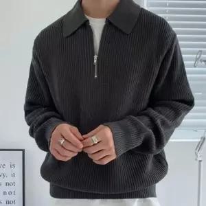 [하프클럽/]반집업 여름 봄 가을 남자 신상 니트티 니트셔츠 니트