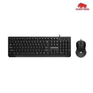 유선마우스 RHINO GEAR 유선키보드/마우스세트+키스킨 RG-KM200U