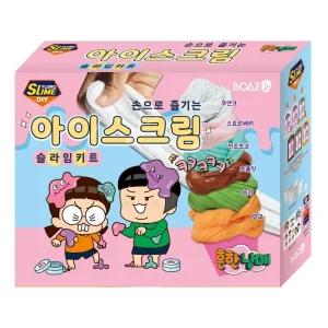 신기방기 손으로만 즐기는 아이스크림 만들기 슬라임 키트 학습교재 수업교구 어린이 선물