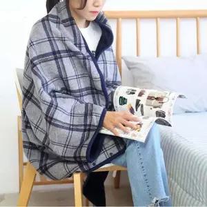 대형 극세사 똑딱이 망또 담요 캠핑담요 집순이담요