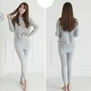 치마레깅스 여성 4부 면스판 치마바지