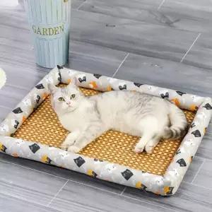 [골드스마일]라탄매트 고양이 강아지 여름 쿨방석 애견 자리패드 대자리 마작