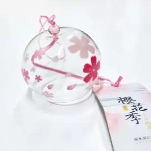 일본 후우링 벚꽃 풍경종 유리풍경 도어벨 만들기 종 현관종 후우링 일본 유리 풍경 푸링