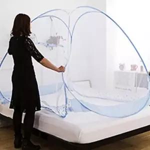 원터치 모기장 150x200cm 레이스 미세원단 여름 캠핑 휴대용