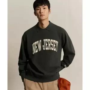 [국내매장판] 챔피온 뉴저지 CVC 크루넥 스웨트셔츠 Charcoal Black CKTS5E401BK 287119
