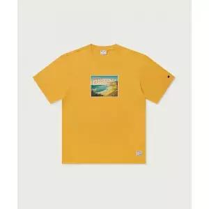 [국내매장판] 챔피온 서핑 슬럽 프린트 티셔츠 Yellow CHPM261ESSS015YL 287125