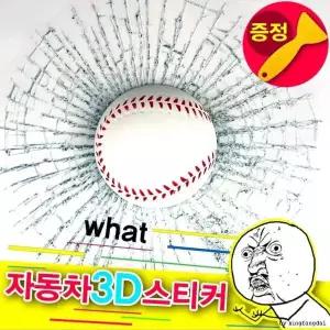 자동차 스티커 차량용 스티커 3D스티커 방수 야구공