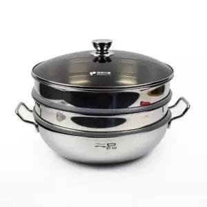 만두 떡 수육 찜기 3단 찜냄비 찜솥 33cm