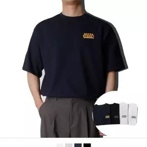남자 반팔 프린팅 스트릿룩 빅사이즈 오버핏