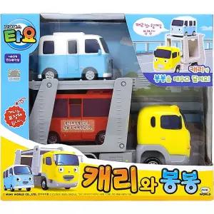 꼬마버스타요 캐리와봉봉 승합차 중장비 자동차 카캐리어 피규어 모형 캐릭터 운반차