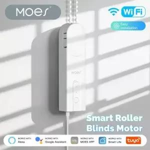 Tuya WiFi 스마트 커튼 모터 MOES 전동 롤러 블라인드 드라이버 Alexa 및 Google Home 음성 제어 자동 풀