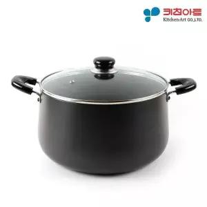 키친아트 쥬노 블랙 경질냄비 곰솥 28cm 국냄비 찌개