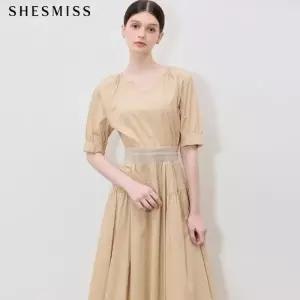 [쉬즈미스(SHESMISS)] 고감도 브이넥 밴딩 원피스 (택가격: 368000원)