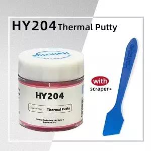 HY204 열 퍼티 20/50g 열전달 그리스 방열판 CPU GPU 칩셋 노트북 PC 컴퓨터 라디에이터 냉각 실리콘