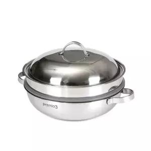 국내산 키친아트 통삼중 올스텐 2단찜냄비(전골) 28cm