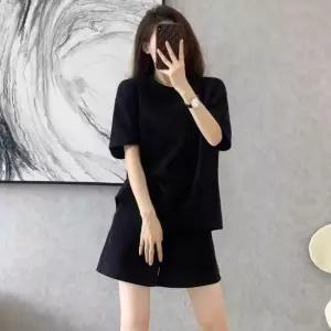 셀럽하우스 여성 홈웨어 세트 여름 반팔 반바지 무지 추리닝 셋업