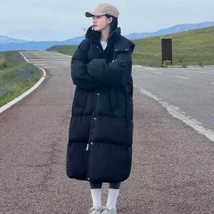 셀럽하우스 롱 패딩 여자 겨울 후드 점퍼 아우터 하이넥 데일리