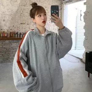 셀럽하우스 여성 2컬러 학생 간절기 집업점퍼 캐주얼 루즈핏 점퍼