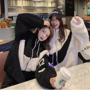 셀럽하우스 여성 2컬러 와일드 양털 점퍼 데일리 겨울아우터 집업