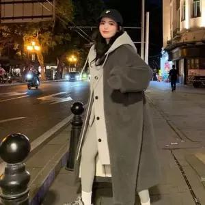 셀럽하우스 아우터 후드 3color 레이어드 여자 겨울 점퍼 뽀글이
