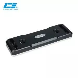 IceManCooler 블랙 메모리 POM 구리 워터 블록 컴퓨터 수냉 RAM 쿨러 열 패드 포함 4 채널