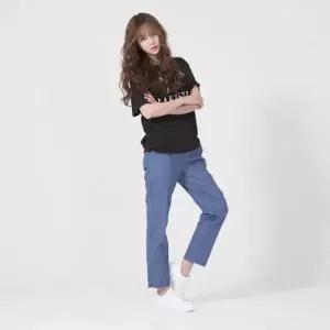 [하프클럽/]세미 배기팬츠 신상 빅사이즈 허리밴딩 면 일자 스판