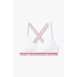 매장정품 EMPORIO ARMANI UNDERWEAR 엠포리오 아르마니 언더웨어 여성 스트라이프 밴딩 크로스 스트랩 브라