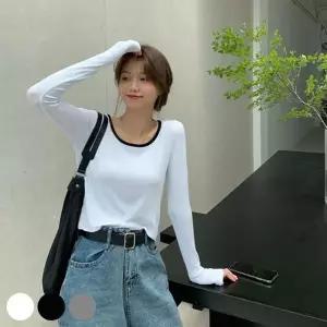 [하프클럽/]크롭 빅사이즈티셔츠 여자티 라운드티 루즈핏 반팔