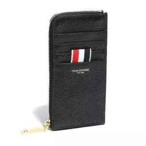 THOM BROWNE 26SS 페블 그레인 하프 집어라운드 지갑 MAW080A 00198 001