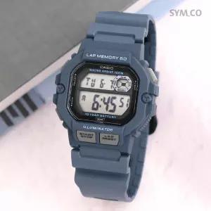 카시오 WS-1400H-2A 스퀘어 전자 오토캘린더 60랩기능 런닝 스포츠 남자 우레탄 시계 e10
