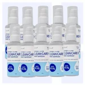 휴대용 100ml 10개 소독겔 손 클린케어플러스