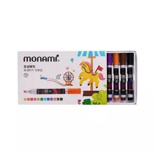 [셀러에이드]모나미 유성매직 12색 사각닙 (1개입) 화이트보드펜 방수매직 매직펜