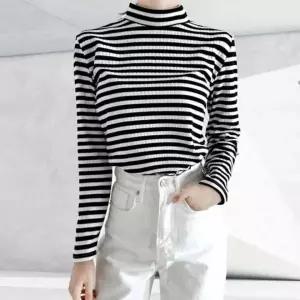 [RIZPICK]여성 목티 터틀넥 반폴라티 긴팔 상의