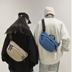 학생가방 패션 캐주얼 코디 메신저백 허리가방 여행-WFOO33Z