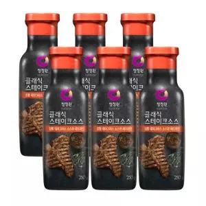 청정원 클래식 스테이크소스 250g 6개