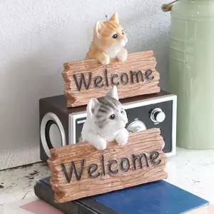 웰컴 고양이 장식인형 1P 카페 음식점 인테리어 소품 테이블소품