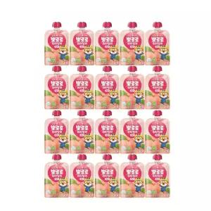 팔도 뽀로로 워터젤리 복숭아 120ml 20개 간식 어린이집 학교 만들기 선물 발렌타인데이