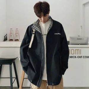 [하프클럽/셀럽하우스]남자 양면자켓 봄 가을 잠바 점퍼 캐주얼 사파리 2색