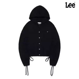 LEE 우먼 후드 긴팔 티셔츠 블랙 (LE2602LT61BK)