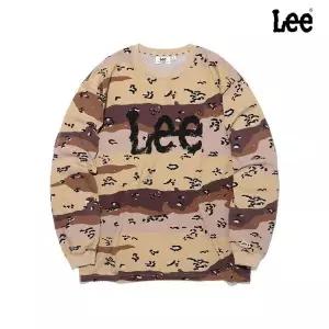 LEE 스프레이 로고 긴팔 티셔츠 카모플라쥬 (LE2601LT03CA)
