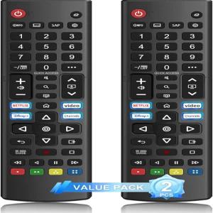2팩 LG-TV-리모트 컨트롤 교체용 AKB76040302 모든 4K OLED UHD QLED 미니LED 스마트 유니버설 리모컨