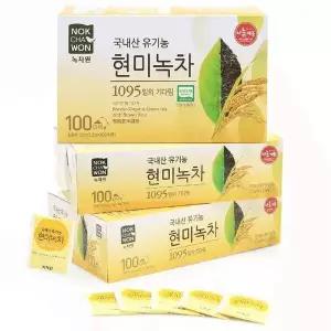 [셀러허브][코스트코] 녹차원 유기농 현미녹차 1.2g x 100티백 x 3 (S16177402)