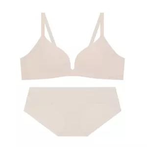 게스언더웨어 더블 윙 프리컷 브라 팬티 세트 - 베이지 GEWBR518BE_PT _PT518BE 599