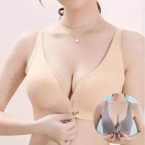 [로즈엘리]M부터 2XL까지 자연스런 볼륨업 앞후크 심리스 빅사이즈브라